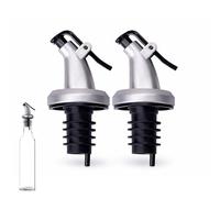 PARENCE. Set di 2 tappi per dosaggio di olio, vino e alcol - Tappi con beccuccio anti-goccia - dosaggio preciso - Ø 1,8 cm - 2 pezzi