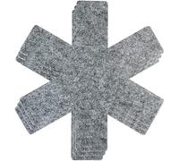 PARENCE.- Set di 3 divisori per pentole - grande formato 38 cm - protezione antigraffio - protezioni per rivestimento antiaderente - fonorepellente - feltro flessibile resistente