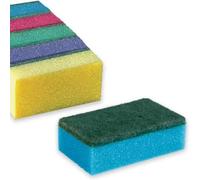 PARENCE - Set di 30 spugne da cucina - a due lati - 75 x 50 x 28 mm - multiuso - assorbente e detergente - multicolore