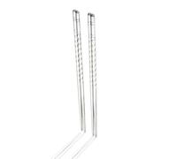 PARENCE.- Set di 4 bacchette in acciaio inox - Lunghezza 22 cm | Riutilizzabile, leggero e facile da pulire | Ideale per cucina asiatica, sushi, ramen, dim sum