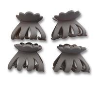 PARENCE.- Set di 4 mini fermagli per capelli - Molla in metallo solido, denti intrecciati e rotondi - Accessorio compatto e pratico per le donne - 4x3cm
