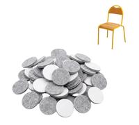 PARENCE. Set di 48 mobili autoadesivi in feltro Glides Ø25 mm - Protezione del pavimento resistente ai graffi - Glides per sedie, tavoli e mobili - Grigio - 48 pezzi