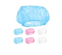 PARENCE.- Set di 6 cuffie doccia - 3 colori, universali, riutilizzabili - impermeabili, comfort - 6 pezzi