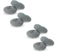 PARENCE.- Set di 8 spugne metalliche - grandi - perfette per pulizie pesanti - 8 pezzi, acciaio