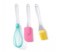 PARENCE - Set di utensili in silicone da cucina - Frusta, spatola e pennelli - Set di 3 accessori per pasticceria e cucina