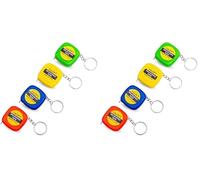 PARENCE.- Set mit 4 Mini-Maßbändern Maße 1m, 3FT Couturier, Schneider/kleines Petanque-Meter (1 Meter) Flexibles Taschenformat - zufällige Farbe - 4 Stück (Confezione da 2)