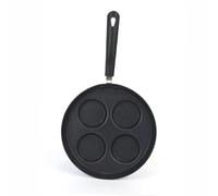PARENCE.- Stampo Multi-Stampo 24 cm - 4 impronte per pancake, uova, blinis, mini omelette | Padella antiaderente con rivestimento in xilano, manico ergonomico