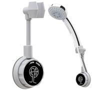 PARENCE.- Supporto doccia con ventosa regolabile - Supporto doccia universale senza trapano - Facile installazione e rotazione a 360° - Altezza regolabile - Bianco o nero