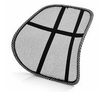 PARENCE. Supporto per schienale della sedia - Supporto lombare ergonomico a rete traspirante - 37,5 x 39 cm - Nero