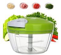 PARENCE. - Tritatutto manuale con manico, 3 lame in acciaio inossidabile/cucina facile e veloce - Trituratore di verdure, cipolla - aglio - Carne, hachoir74