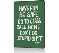Parent Approved Message Metal Sign for Student 8 X 12 in