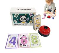 Parent Child Board Game, Fun Preschool Learning Toy, Pattern Matching Card with Bell, Educational Interactive Toy for Boys and Girls Ages 3+, 5.75x3.94x2.13 inches