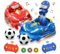 Parent-Child - Gioco interattivo con telecomando, auto da corsa, con luci LED ed effetti sonori, adatto come regalo di compleanno per bambini dai 6 ai 12 anni