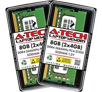 Parent variazione a-tech DDR4 Spec specifico desktop e laptop Laptop (2 x SODIMM) 4GB 2666MHz (PC4-21300) 1Rx8