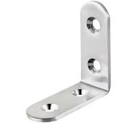 Parentene angolari in acciaio inossidabile a 90 gradi a forma di L, angolo destro Brettri metallici per fissaggio di mobili, supporto per scaffali, gamba da tavolo e rinforzo fai da 20 pezzi argento
