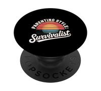 Parenting Style Survivalist Crescere bambini resilienti |-- PopSockets PopGrip Adesivo