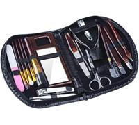 PARENZA. - Set completo di cosmetici e manicure nel kit con cerniera - Nuovo! Kit per manicure, pedicure e trucco da 18 pezzi: tutte le tue esigenze cosmetiche insieme