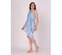 Pareo Sarong/Copricostume 100% Cotone Donna Beach Wear Stampa Blocco Mano 183...