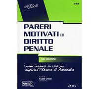 Pareri motivati di diritto penale