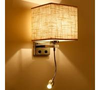 Parete a con Interruttore Lettura Light Camera da Letto Luce Moderna Minimalista Sconce Lino della Linea Lucile, LUMI LANCA LED