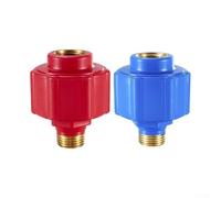 Parete anti perdite per scaldabagni elettrici compatibile con tubi e valvole standard per salvaguardare contro i pericoli elettrici nei sistemi idrici domestici (2* prodotto rosso+blu)
