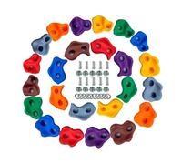 parete arrampicata 10 pezzi/set di prese for arrampicata su roccia, pietre da arrampicata su parete in legno, gioco for parco giochi, kit di presa for mani e piedi, giochi all'aperto(10pcs no screw)