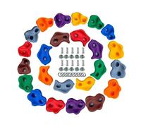 parete arrampicata 10 pezzi/set di prese for arrampicata su roccia, pietre da arrampicata su parete in legno, gioco for parco giochi, kit di presa for mani e piedi, giochi all'aperto(10pcs no screw)