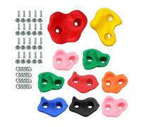 parete arrampicata 10 pezzi/set di prese for arrampicata su roccia, pietre da arrampicata su parete in legno, gioco for parco giochi, kit di presa for mani e piedi, giochi all'aperto(10pcs with screw)