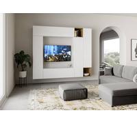 Parete Attrezzata Soggiorno 254x214 cm in nobilitato