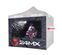 Parete con Finestra 24MX per Gazebo Easy-Up Nera