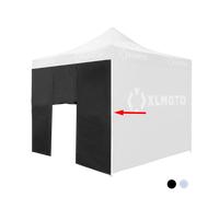 Parete con Porta 24MX per Gazebo Easy-Up Nero Nero