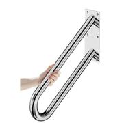 Parete da 71,1 cm a forma di U per 1 - 3 gradini esterno/interno, ringhiera per scale da giardino, garage, veranda - Protezione di sicurezza per un facile accesso