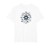 Parete da Parete per cameretta Little Explorer Adventure Compass Maglietta, Uomo Taglie Grandi, Bianco, 6X Tall