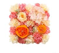 Parete di fiori artificiali, pannelli da 26 x 27 cm, sfondo floreale con rose in seta, design modulare personalizzabile per montaggio, decorazione realistica con peonie per cabina fotografica per