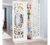 Parete divisoria con ripiani portaoggetti, libreria multifunzionale in legno per la privacy, per la separazione degli ambienti, elegante decorazione per ufficio e casa(200cm/78.7in,150cm/59in)