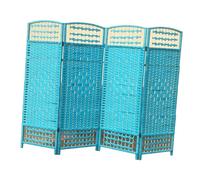 Parete Divisoria, Schermo Portatile, Divisorio For Ambienti A Quattro Pannelli, Pieghevole Indipendente, For Casa, Scuola, Ospedale, Negozio(Blue)