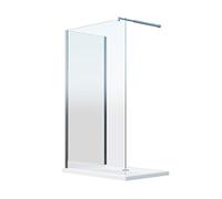 Parete Doccia Walk-in Angolare Doppio Vetro 8 mm Reversibile, 70X90 CM