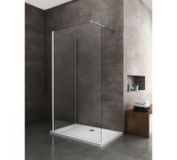 Parete Doccia Walk-in Angolare Doppio Vetro 8 mm Reversibile, 80X90 CM