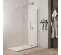 Parete Doccia Walk In Gardenia Cristallo Trasparente 8 Millimetri Chrome - : , CONFEZIONE: 1 pz., Misure: 97-99xH200 cm