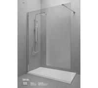 Parete Doccia Walk In H200 Anticalcare 6mm Trasparente