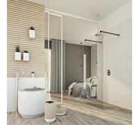 Parete doccia walk in Idralite con vetro temperato 8mm con Easyclean mod. WAL...