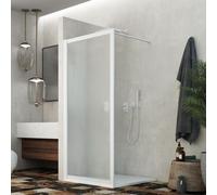 PARETE DOCCIA WALK-IN LATO 110 CM H 185 IN ACRILICO MOD. BEATRIX PROFILO