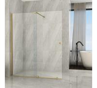 Parete Doccia Walk-In Scorrevole Profili Oro 8mm H195cm