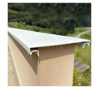 Parete esterna resistente alle intemperie per tetto a goccia 25 x 80 cm copertura deviatore per acqua piovana lampeggiante decorativo per protezione del confine Deflettore del bordo del gocciolamento