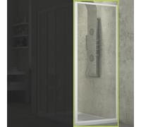 Parete Fissa Per Box Doccia Porta Scorrevole Slide Bianca - CONFEZIONE: 1 pz., Misure: 68-70,5xh185 cm Serigrafato