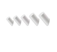 Parete Ganci Appendiabiti in Legno, Appendiabiti Bianchi per Appendere Cappotti, Giacche, Cappelli, Borse in Rovere massello per Bagno Spogliatoio Camera da Letto Cucina 3*6CM 5 Pezzi