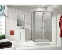 Parete laterale HÜPPE Alpha 2, sopra angolo, quadrato, completamente incornic...