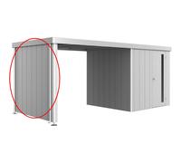 Parete Laterale per Tettoia Laterale per Casetta in Metallo NEO Biohort Argento Metal Neo 2A/2B/2C/2D