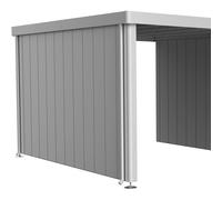 Parete Laterale per Tettoia Laterale per Casetta in Metallo NEO Biohort Argento Metal Neo 4A/4B/4C/4D