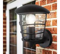 Parete LED Lanterna Esterno Luci Voce di Hof Illuminazione Alluminio Garten Nero [EEK: F]